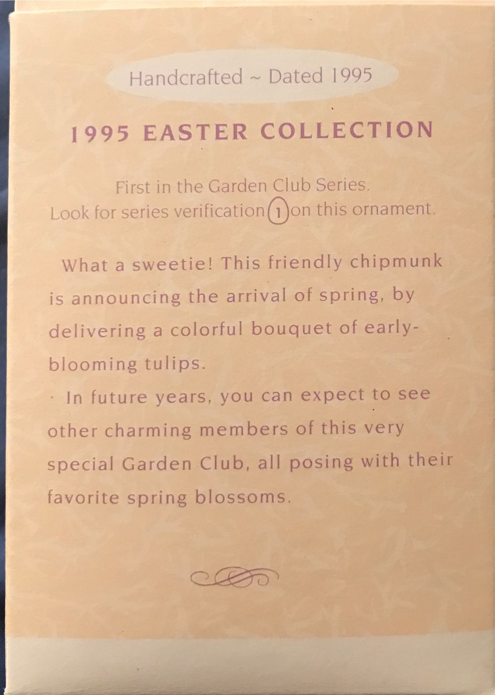 Garden Club #1 - Garden Club (Spring) ornament collectible [Barcode 015012246209] - Main Image 2
