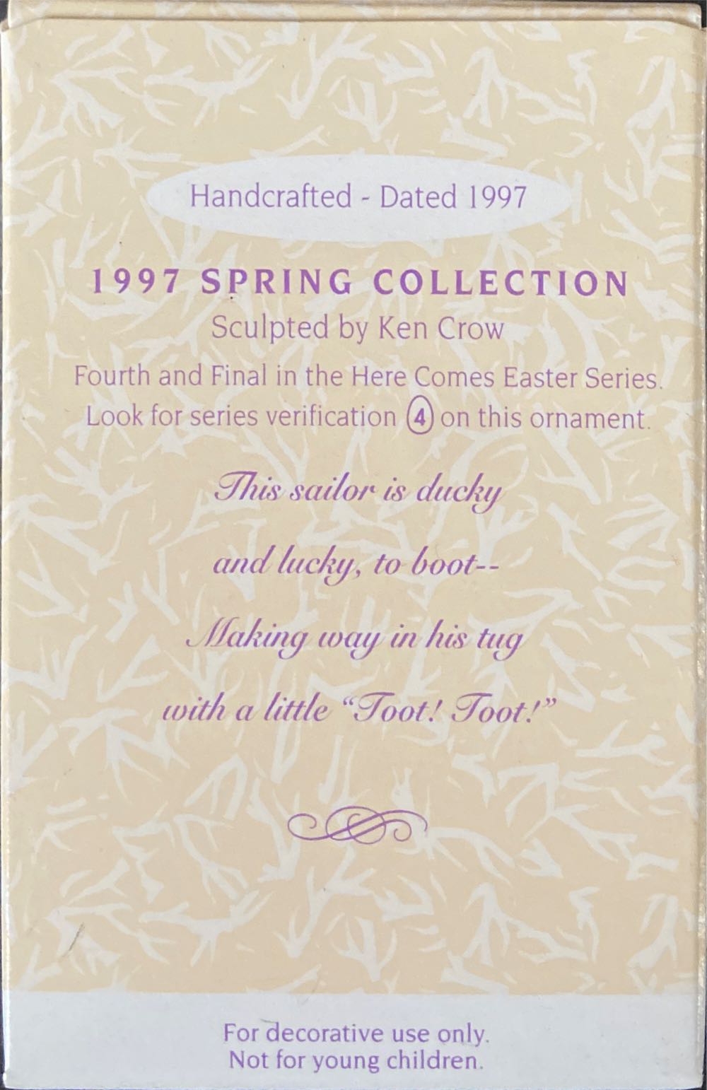 Here Comes Easter #4F - Here Comes Easter (Easter) ornament collectible [Barcode 015012391282] - Main Image 2