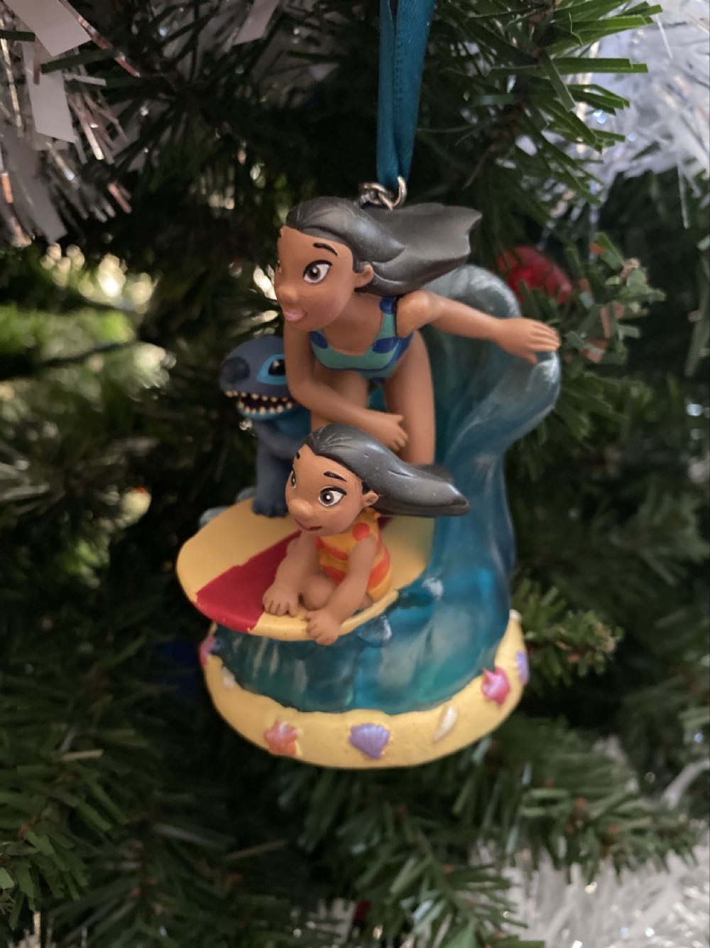 Lilo And Stitch On Surfboard  - Lilo And Stitch ornament collectible - Main Image 2
