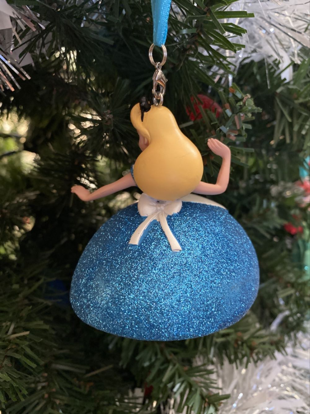 Alice In Wonderland Glitter Dress  ornament collectible - Main Image 2