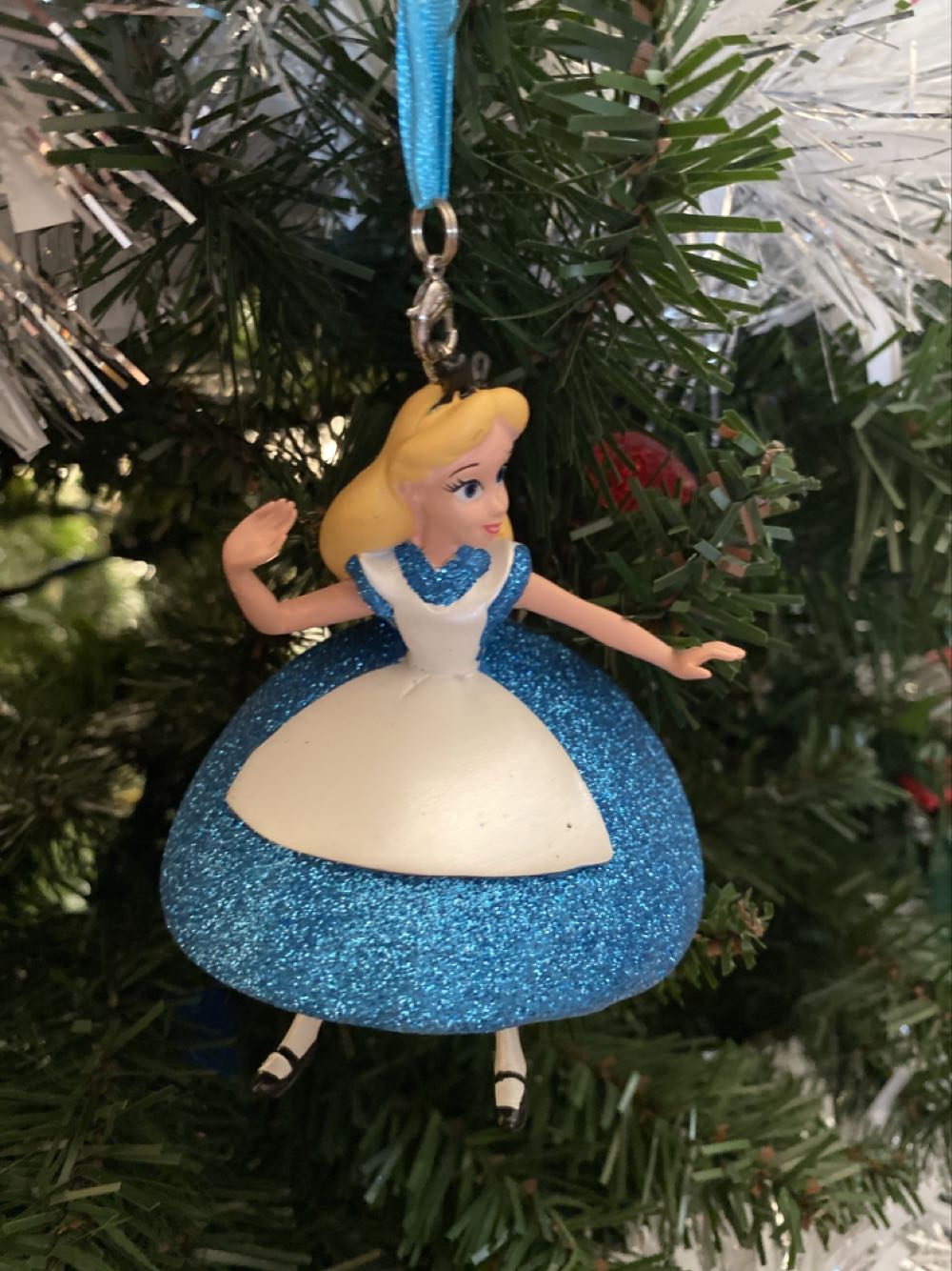 Alice In Wonderland Glitter Dress  ornament collectible - Main Image 3