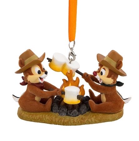 Chip And Dale Roasting Marshmallows - Disney Parks ornament collectible - Main Image 3