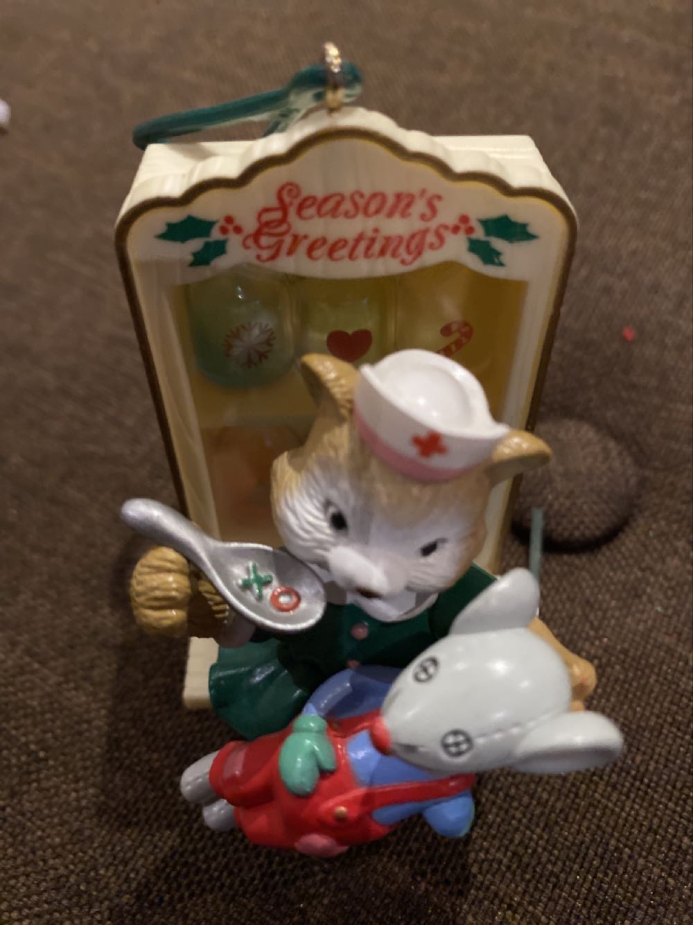 Nurse With Toy Mouse  ornament collectible - Main Image 2