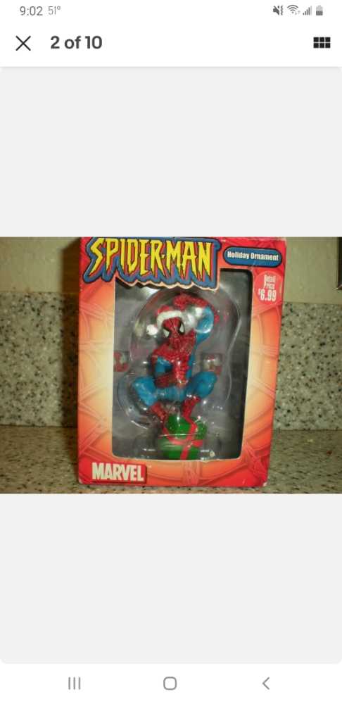 Spider-Man Spidey-Claus  ornament collectible - Main Image 2