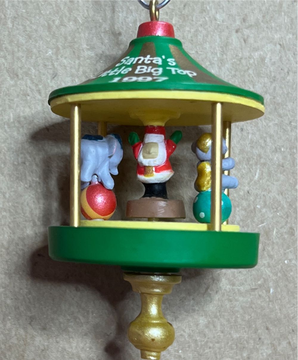 Miniature Santa’s Little Big Top #3 & Final (4) - Santa’s Little Big Top (Circus) ornament collectible [Barcode 015012374810] - Main Image 3