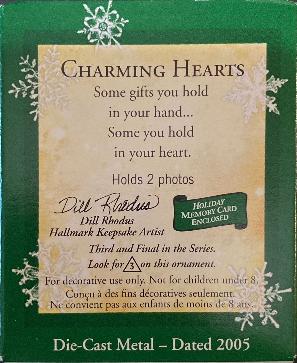 Charming Hearts 3rd - Charming Hearts Miniatures (Heart) ornament collectible [Barcode 015012838602] - Main Image 3