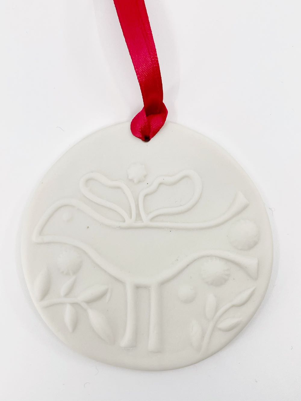 Porcelain Disc ornament collectible - Main Image 1