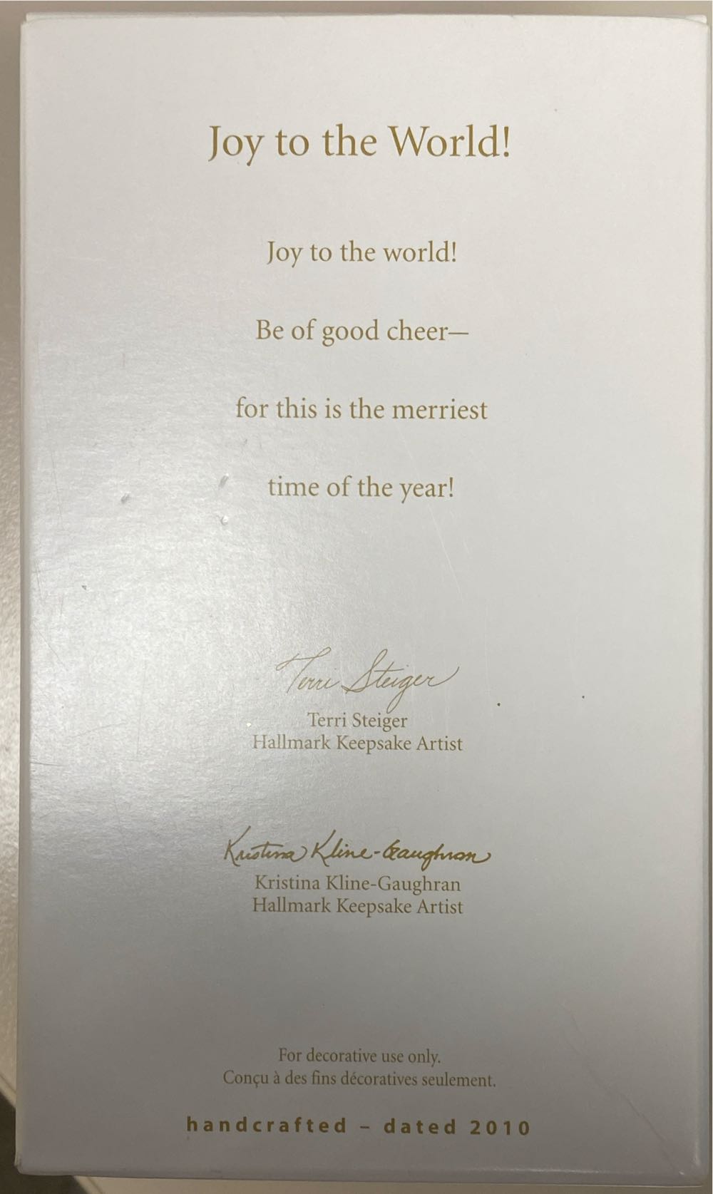 Joy To The World Angel - No Series (Angel) ornament collectible [Barcode 795902159078] - Main Image 2
