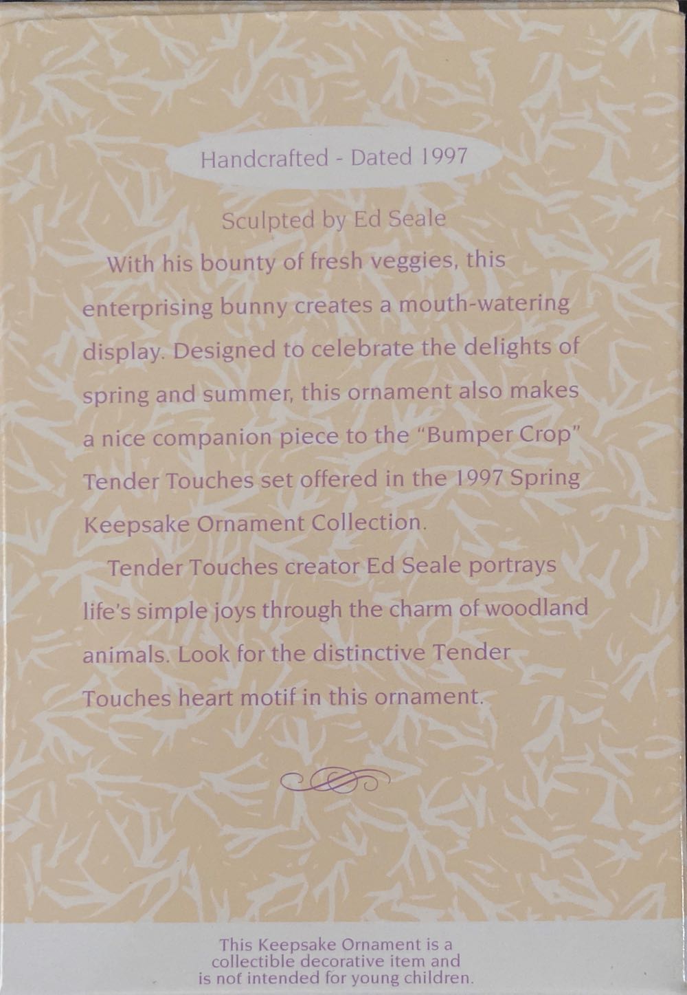 Farmers Market-Tender Touches - Hallmark Keepsake Collector’s Club (Easter) ornament collectible [Barcode 015012376920] - Main Image 2