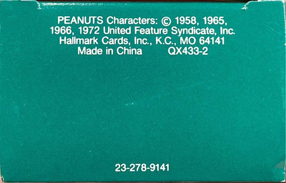 Snoopy and Woodstock 1989 - The Peanuts Gang ornament collectible - Main Image 3