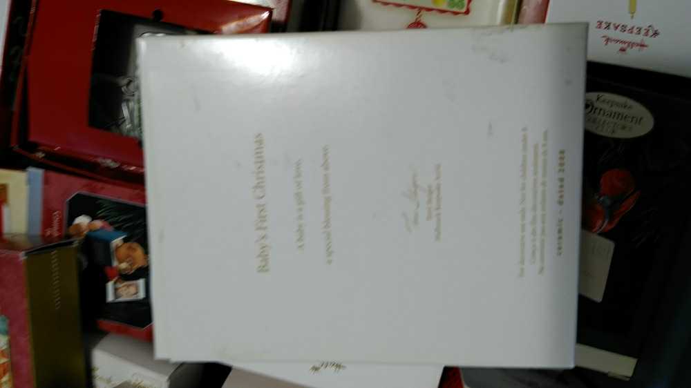 Baby’s First Christmas  (Baby) ornament collectible [Barcode 795902051440] - Main Image 2