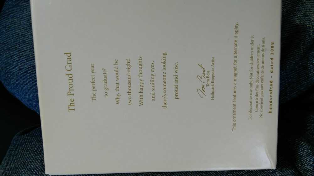 The Proud Grad  (Graduation) ornament collectible [Barcode 795902042554] - Main Image 2