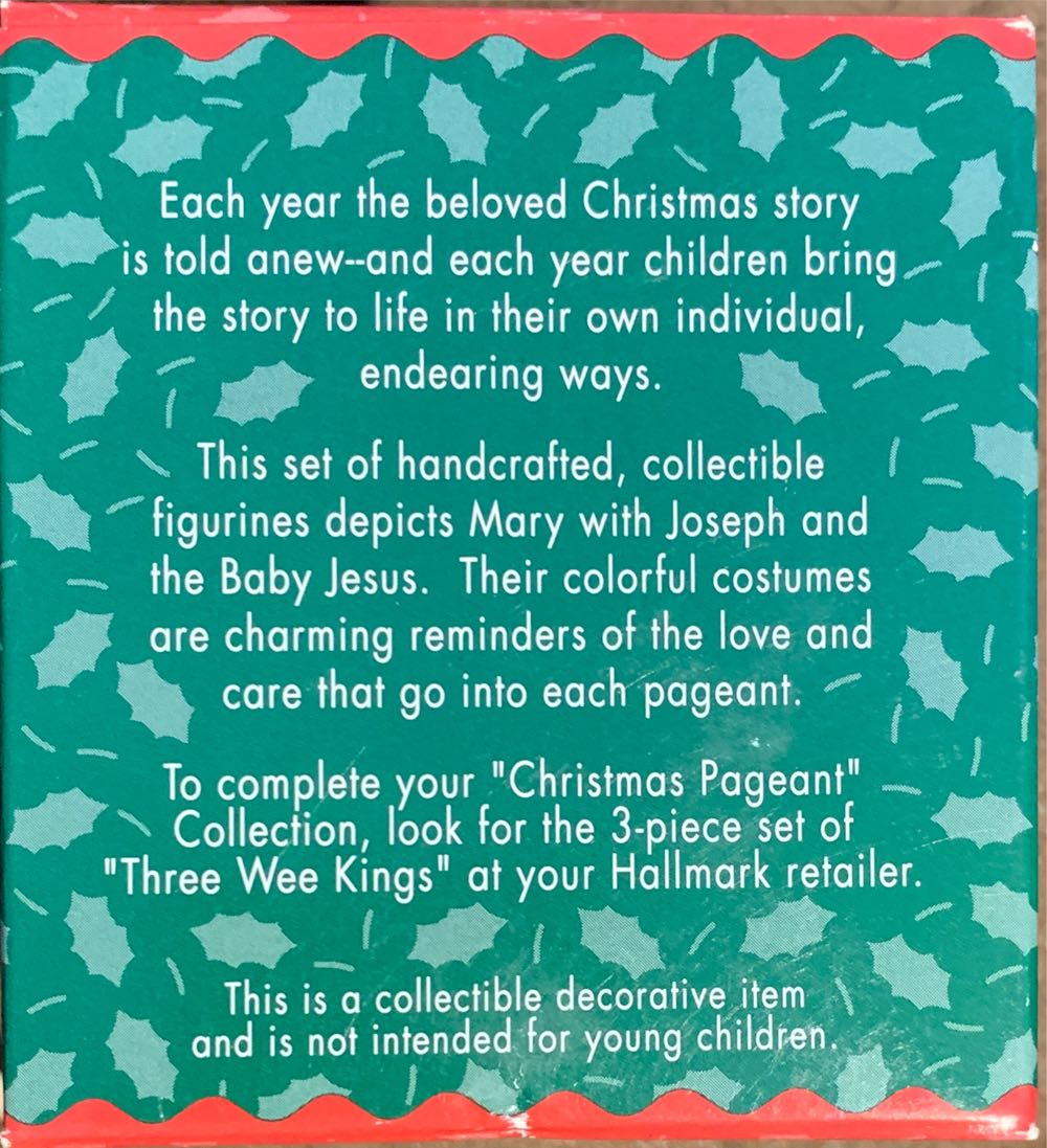 The Nativity - Christmas Pageant Collection (Merry Miniature) ornament collectible [Barcode 015012390728] - Main Image 2