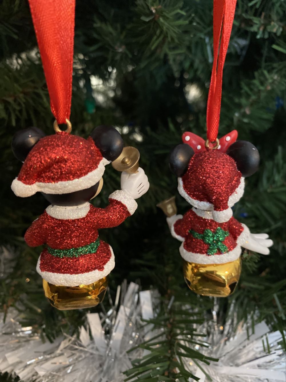 Mickey And Minnie Jingle Bell Set  ornament collectible - Main Image 2