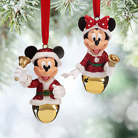 Mickey And Minnie Jingle Bell Set  ornament collectible - Main Image 3