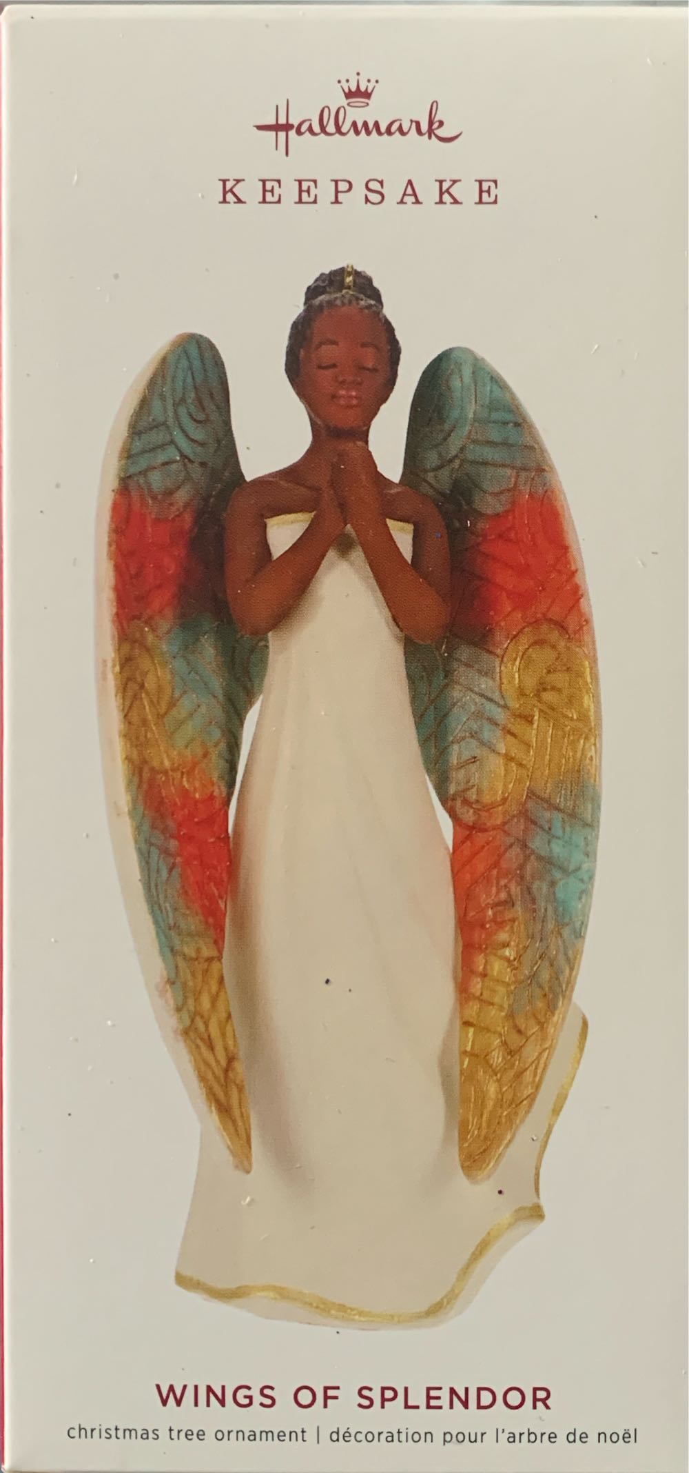 Hallmark Keepsake Christmas Ornament Year Dated Wings Of Splendor African-american Angel  ornament collectible [Barcode 763795479900] - Main Image 2