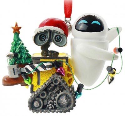 Wall-e And Eve Christmas Tree And Lights - Disney Sketchbook ornament collectible - Main Image 3