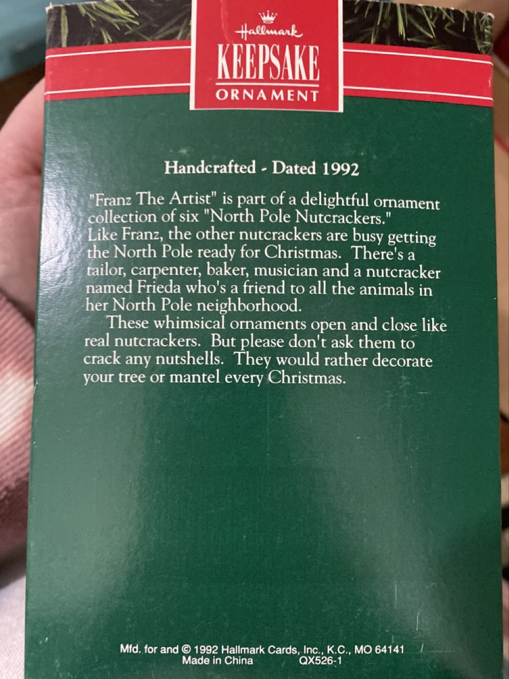 Franz The Artist - North Pole Nutcrackers (Nutcrackers) ornament collectible [Barcode 070000027444] - Main Image 2