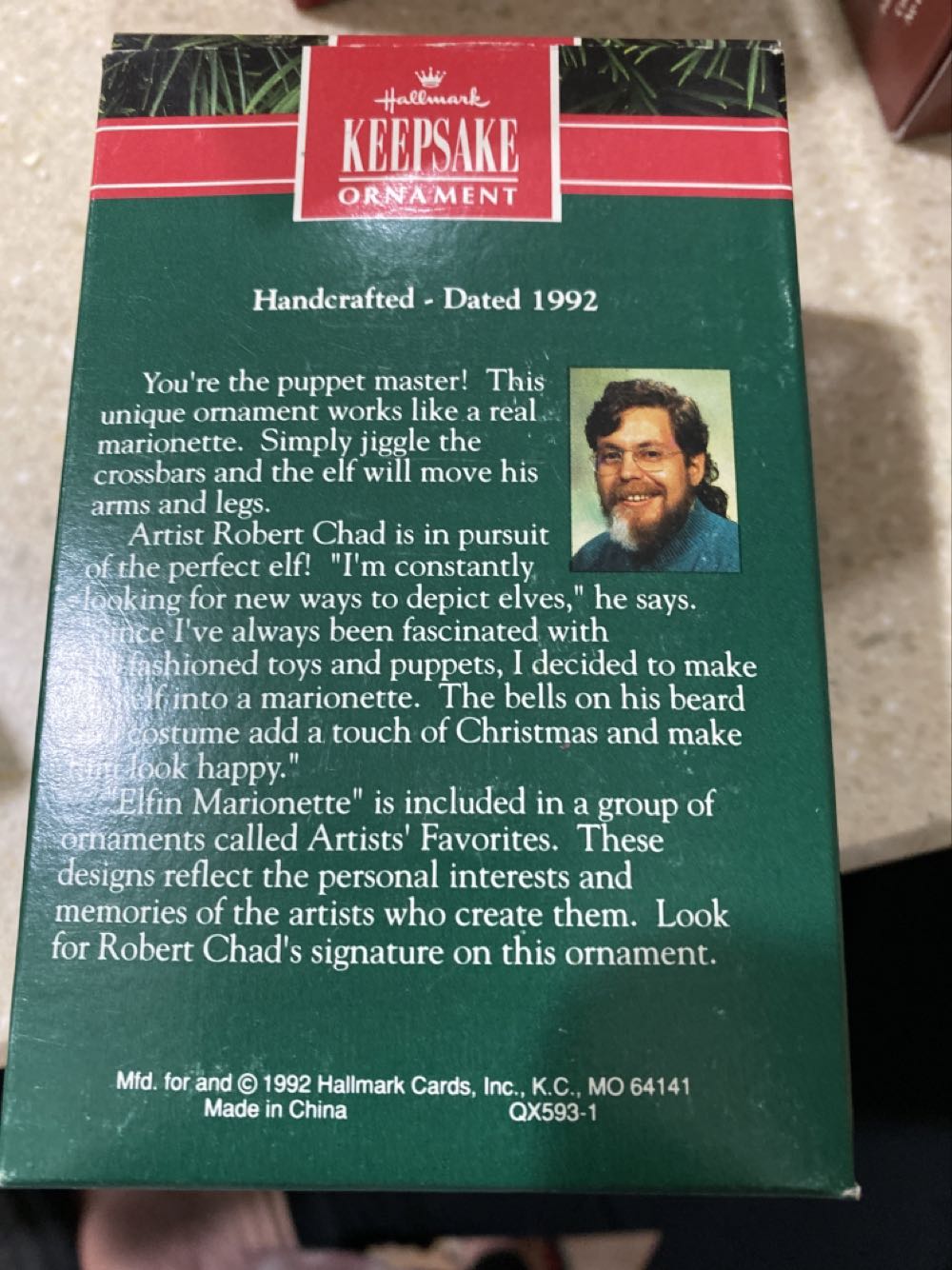 Elfin Marionette - Artist’s Favorites ornament collectible [Barcode 070000027475] - Main Image 2