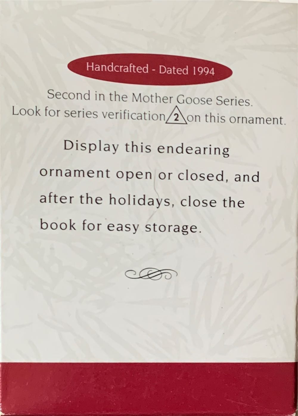 Hey Diddle Diddle - Mother Goose (Books) ornament collectible [Barcode 015012134087] - Main Image 2