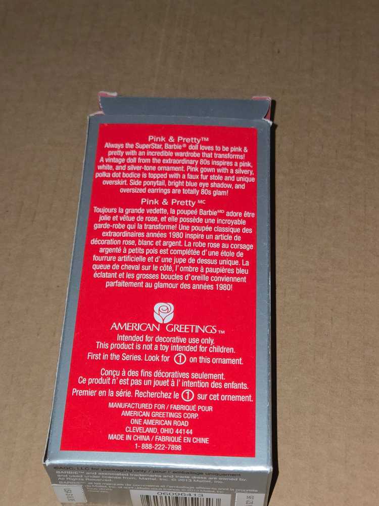 Pink & Pretty Barbie  - Barbie (Barbie) ornament collectible [Barcode 645416452823] - Main Image 2