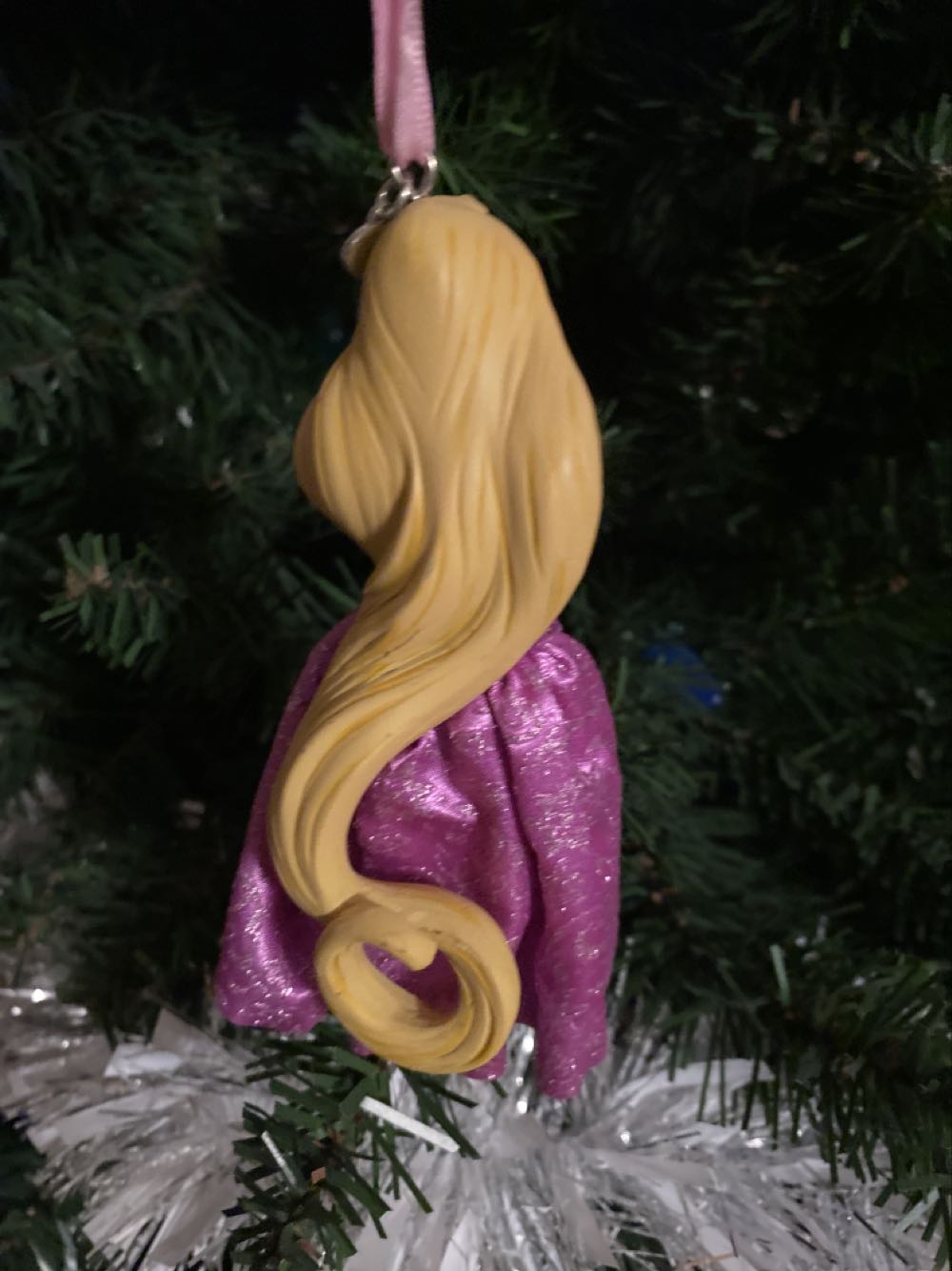 Tangled Rapunzel 2019 Fabric Dress  ornament collectible - Main Image 2