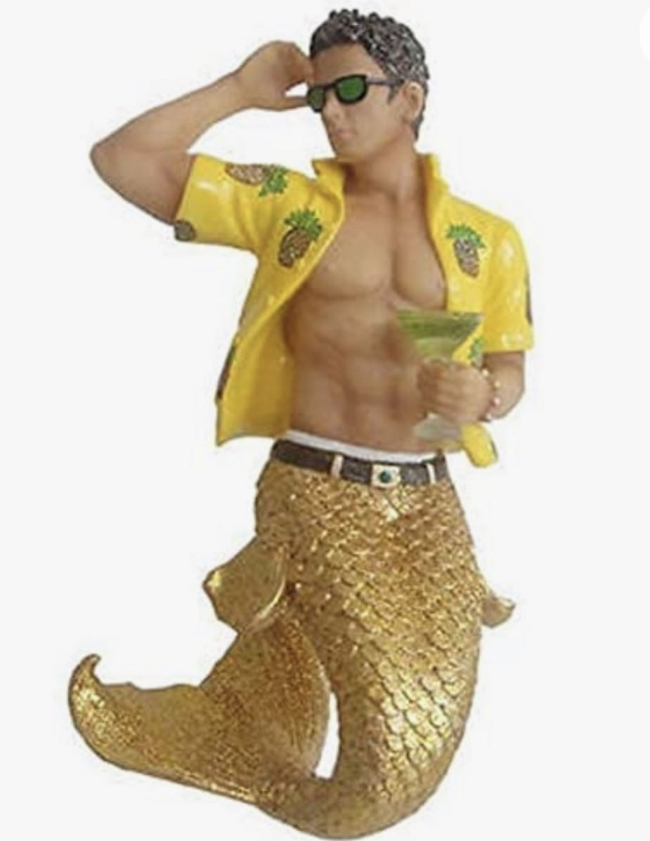 Aloha Hawaii - Mermen ornament collectible - Main Image 1
