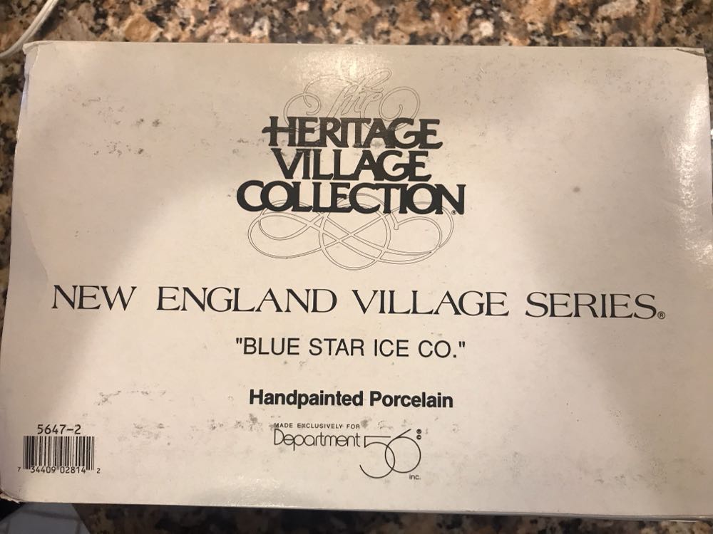 Blue Star Ice Co. - New England Village Series (Christmas) ornament collectible [Barcode 734409028142] - Main Image 2