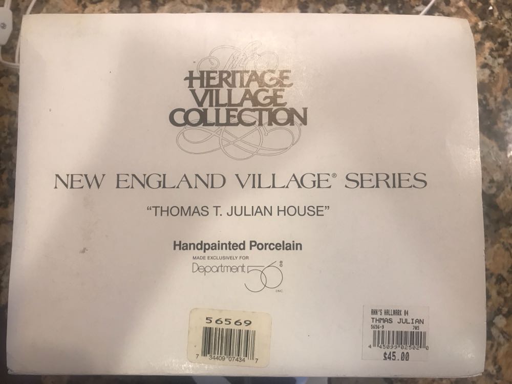 Thomas T. Julian House - New England Village Series (Christmas) ornament collectible - Main Image 2
