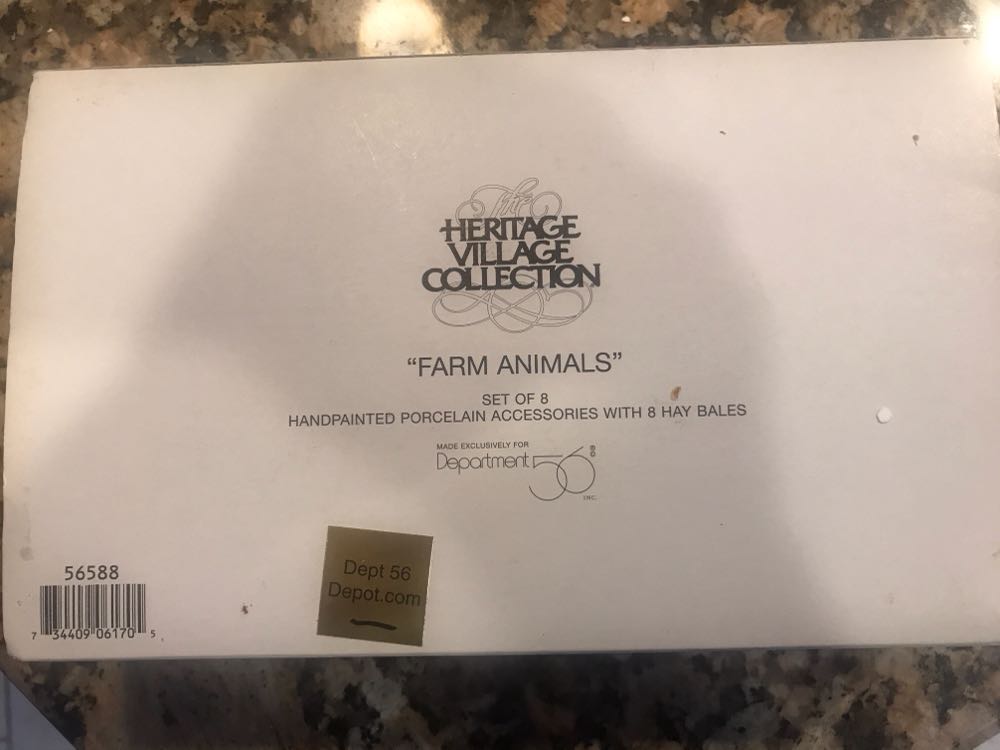 Farm Animals - Heritage Village Collection (Christmas) ornament collectible [Barcode 734409061705] - Main Image 2