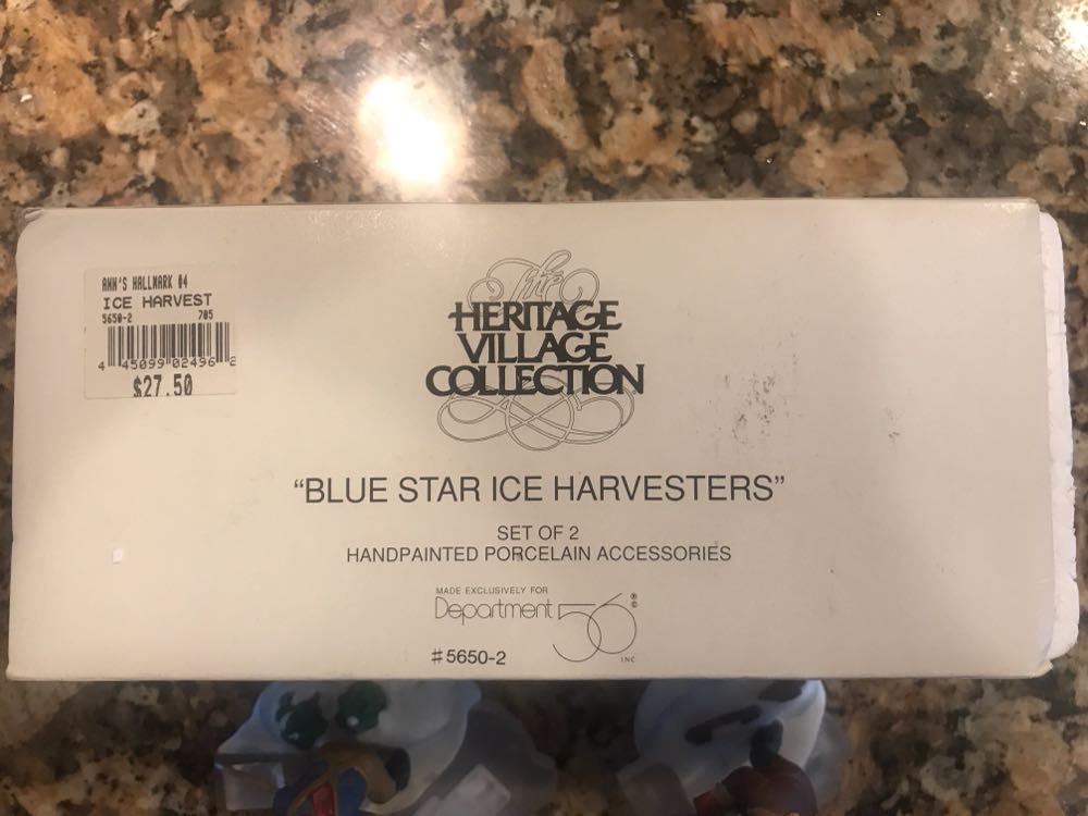 Blue Star Ice Harvestets - Heritage Village Collection (Christmas) ornament collectible - Main Image 2