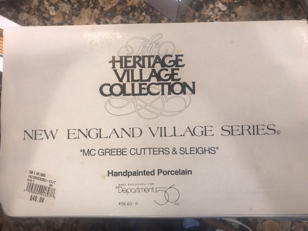 Mc Grebe Cutters & Sleighs - New England Village Series (Christmas) ornament collectible - Main Image 2