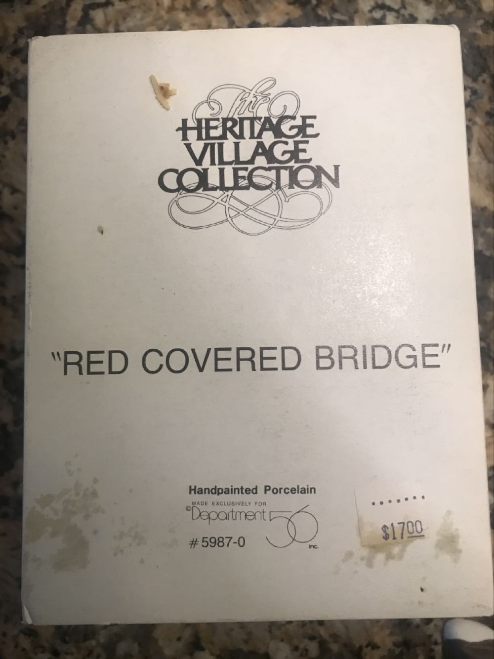 Red Covered Bridge - Heritage Village Collection (Christmas) ornament collectible - Main Image 2