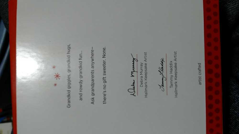 Grandkids Are A Treat  (Picture Ornament) ornament collectible [Barcode 795902331665] - Main Image 2