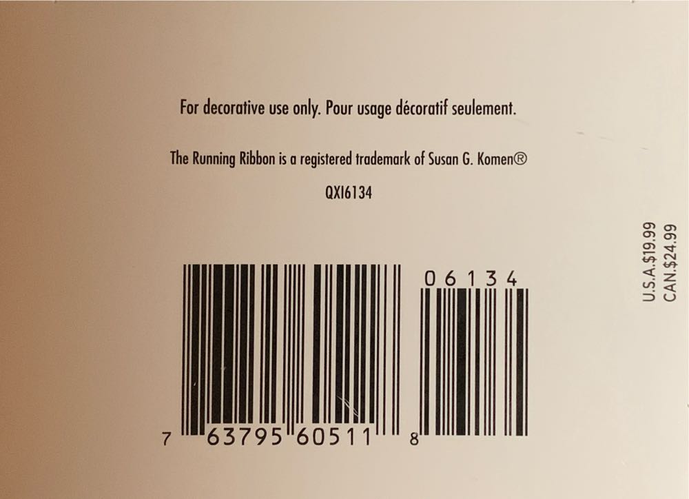 Angel Of Harmony - Susan G. Komen (Breast Cancer) ornament collectible [Barcode 763795605118] - Main Image 4