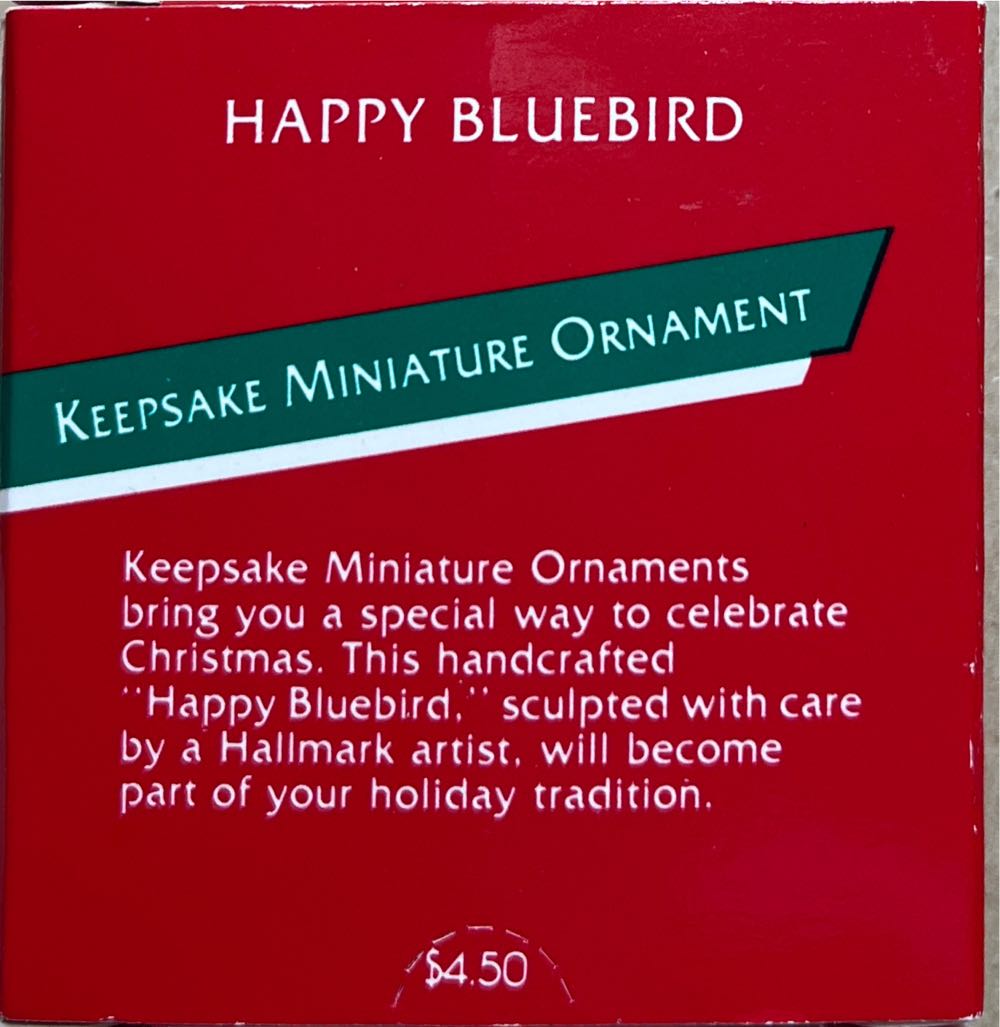Miniature Happy Bluebird  (Keepsake Miniature) ornament collectible - Main Image 3