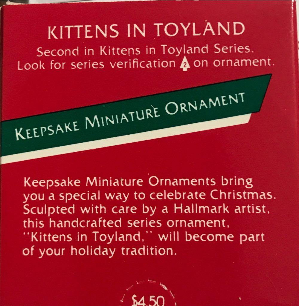 MO - KIT#2 - Miniature Kittens In Toyland (Keepsake Miniature) ornament collectible - Main Image 3