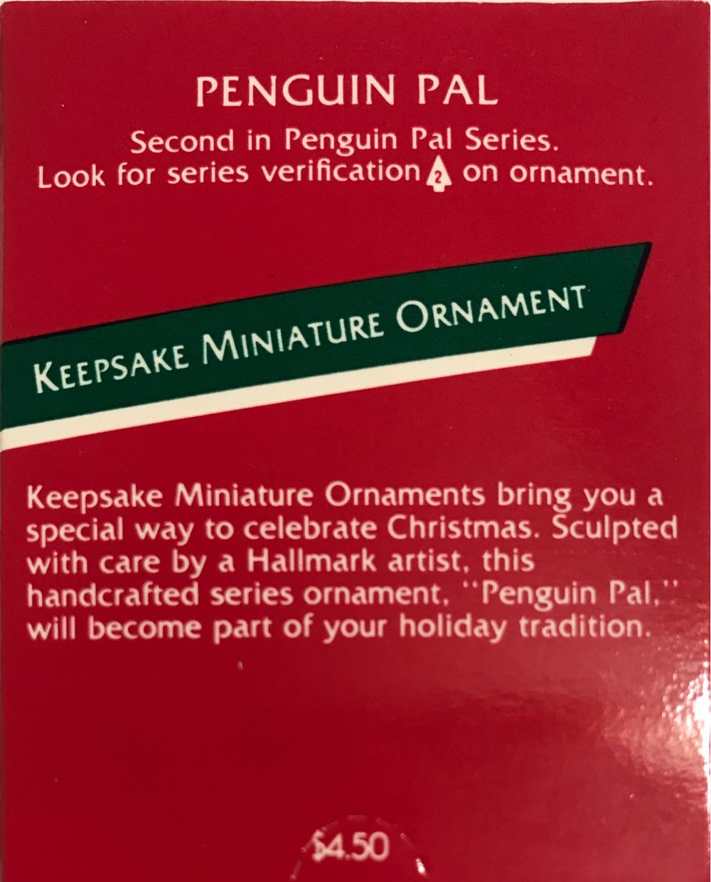 Penguin Pal # 2 - Penguin Pal (Keepsake Miniature) ornament collectible - Main Image 3