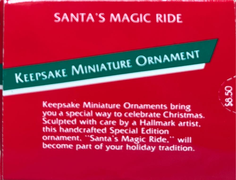 Miniature Santa’s Magic Ride - Miniature (Santa Unicorn) ornament collectible - Main Image 2