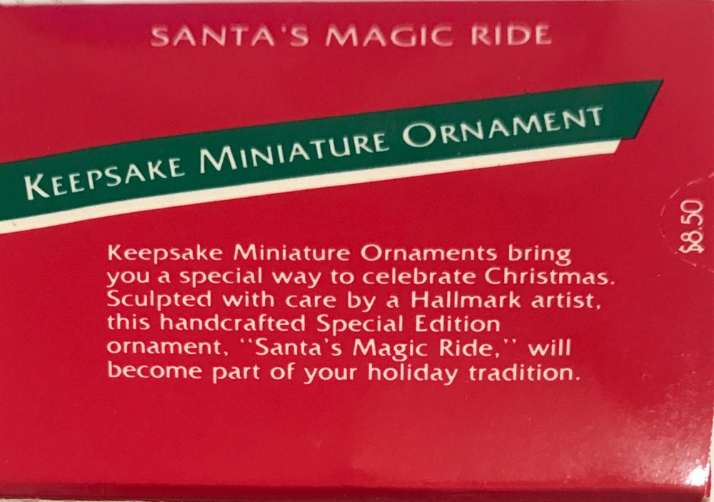 Miniature Santa’s Magic Ride - Miniature (Santa Unicorn) ornament collectible - Main Image 3
