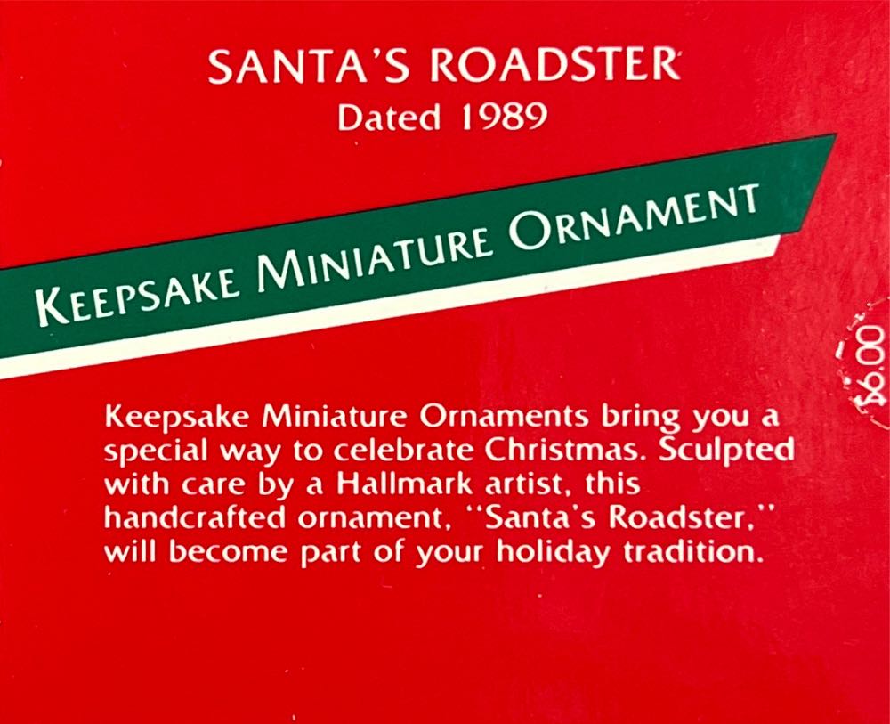 Santa’s Roadster - Miniature (Santa) ornament collectible - Main Image 2