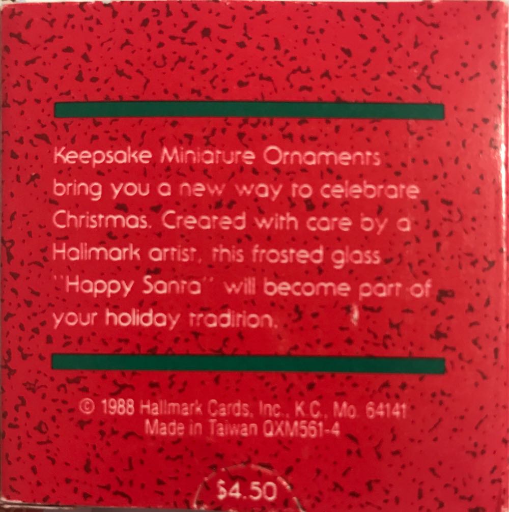 Happy Santa - Miniature (Santa) ornament collectible - Main Image 2