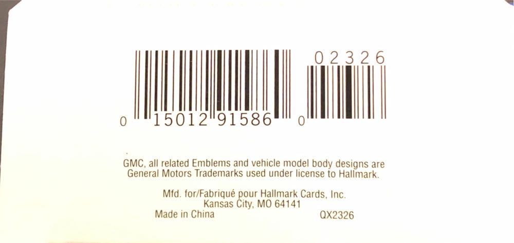 1961 GMC Fire Truck - Fire Brigade (Magic -Light) ornament collectible [Barcode 015012915860] - Main Image 3