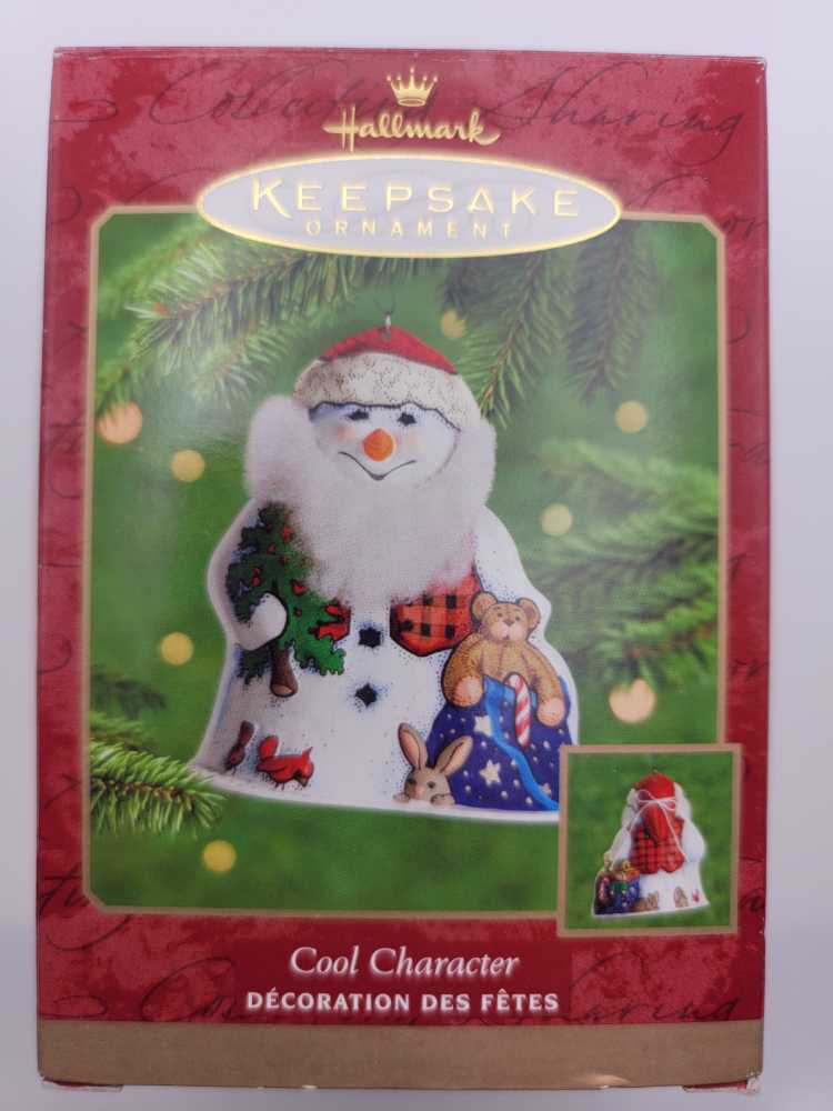 Cool Character  (Snowman) ornament collectible [Barcode 015012565065] - Main Image 2