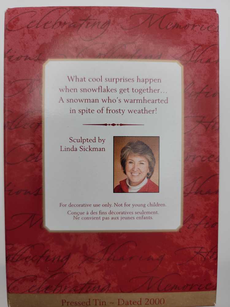 Cool Character  (Snowman) ornament collectible [Barcode 015012565065] - Main Image 3