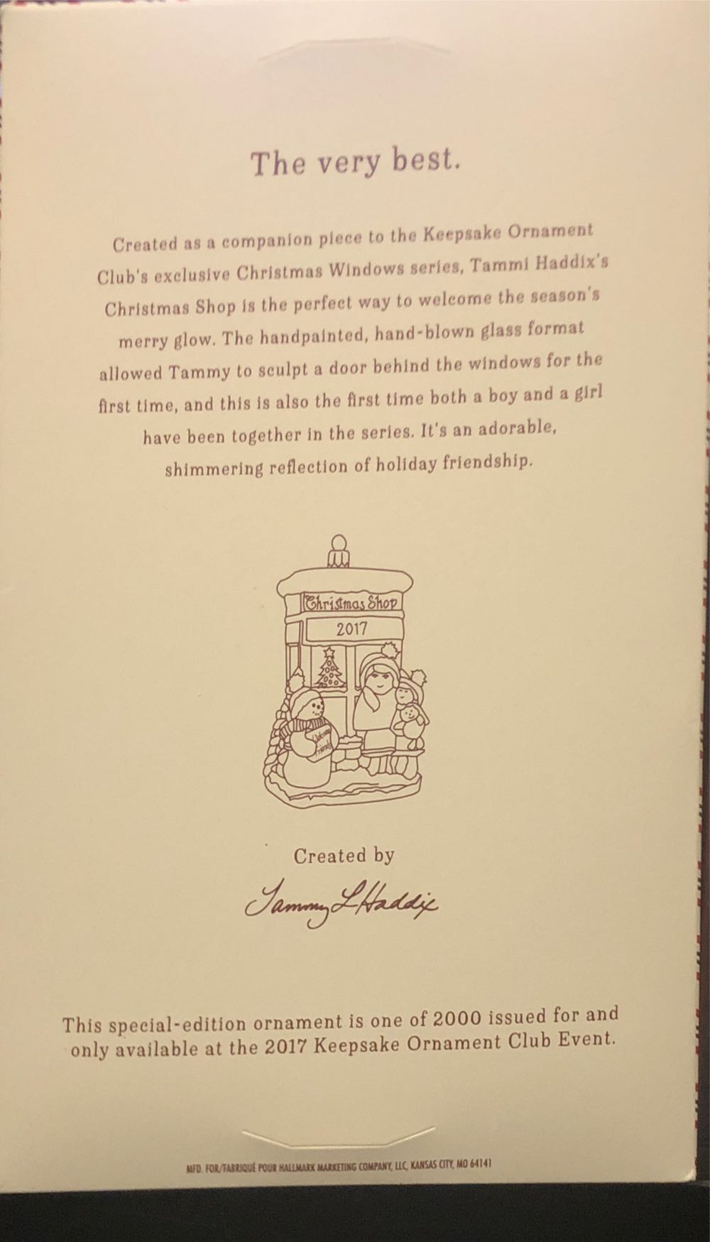 Christmas Shop - Christmas Window (Blown Glass) ornament collectible - Main Image 3