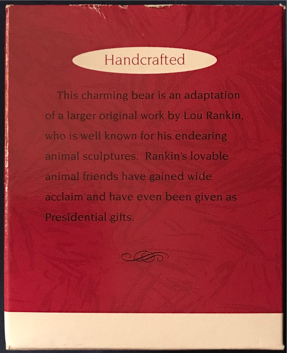 Lou Rankin Bear - Lou Rankin (Bear) ornament collectible [Barcode 015012176490] - Main Image 3