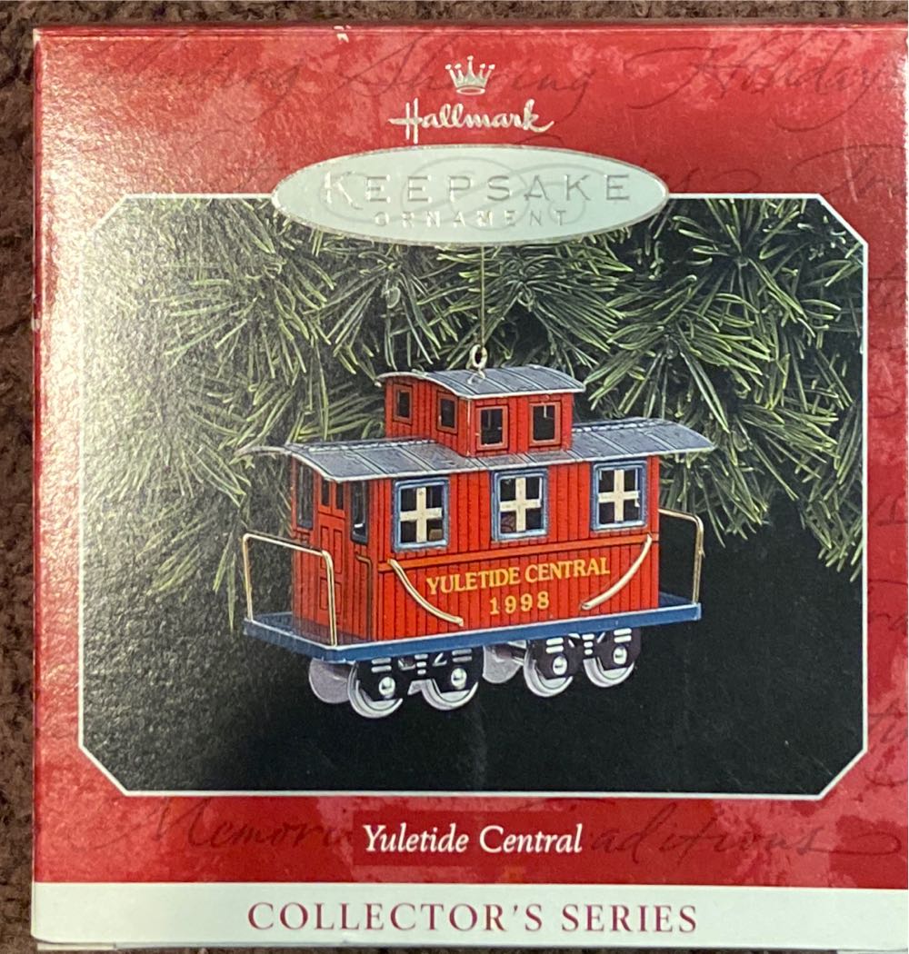 Yuletide Central - Caboose. #5                            25 Years Of Collecting Memories  1973-1998   - Yuletide Central Series (Trains, Tin) ornament collectible [Barcode 015012432176] - Main Image 3