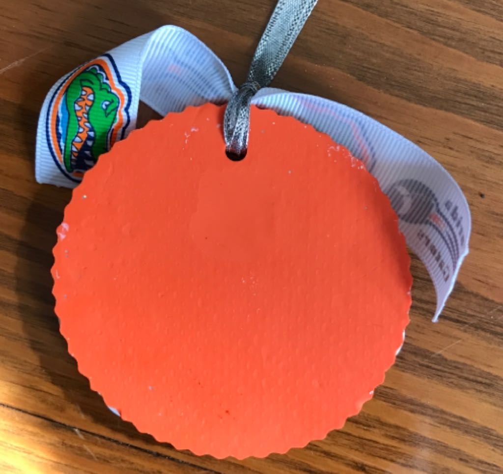 Gator Snowman Wreath  (Florida Gator) ornament collectible - Main Image 2