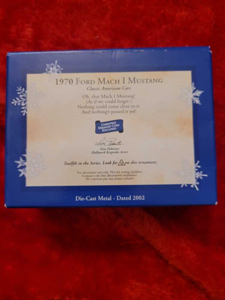 CAC#12 1970 Ford  Mach 1 Mustang #12 - Classic American Cars (Cars) ornament collectible [Barcode 015012655148] - Main Image 2